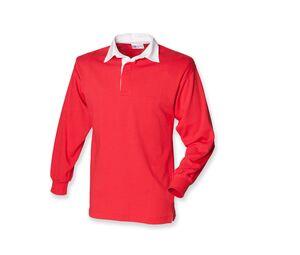 Front Row FR100 - Front Row FR100 - LONG SLEEVE PLAIN RUGBY SHIRT Red