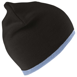 Result RC046 - Reversible fashion fit hat Black/ Sky