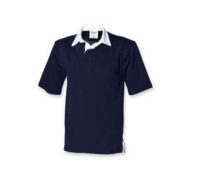 FRONT ROW FR003 - Rugby Shirt Manches Courtes Navy