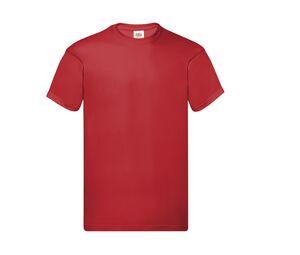 Fruit of the Loom SC220 - T-shirt girocollo da uomo Red