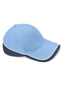 Beechfield BF171 - Cappellino Competition Teamwear Sky Blue/Navy/White