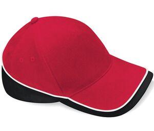 Beechfield BF171 - Cappellino Competition Teamwear Classic Red/Black/White