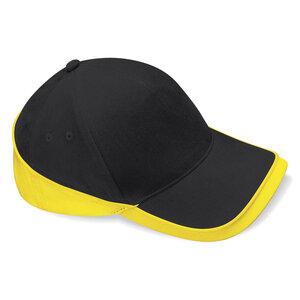 Beechfield BF171 - Cappellino Competition Teamwear Black/Yellow