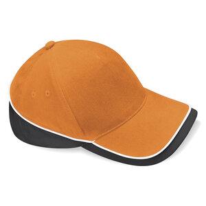 Beechfield BF171 - Cappellino Competition Teamwear Orange/Black/White