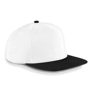 Beechfield BF660 - Cappellino con visiera piatta snapback White/Black