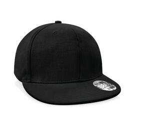 Beechfield BF665 - Cappello con visiera piatta da rapper Black