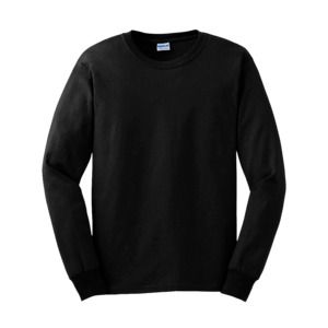 Gildan GN186 - T-shirt da uomo a maniche lunghe Ultra-T Black
