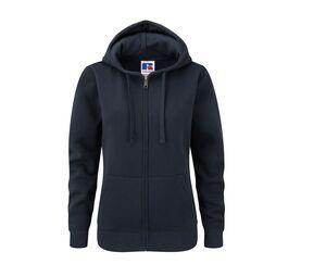 Russell JZ66F - Felpa donna Authentic Full Zip French Navy