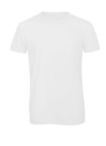 B&C BC055 - TM055 T-Shirt A Tre Tessuti Uomo White