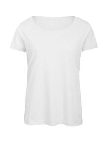 B&C BC056 - Maglietta Tri-Blend da donna White