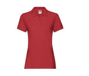 Fruit of the Loom SC386 - Polo da donna in cotone Red