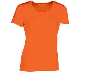 Sans Étiquette SE101 - T-Shirt Sportiva Da Donna Senza Etichetta Fluorescent Orange