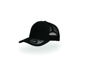 Atlantis AT083 - Cappello in stile camionista a 5 lettere in Jersey Black