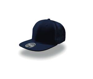 Atlantis AT092 - Cappello per visiera piatto in stile camionista Navy / Navy