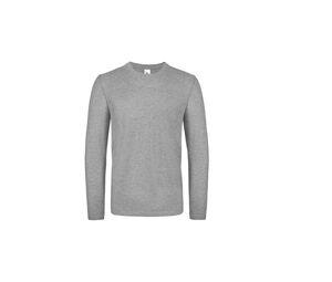 B&C BC05T - T-shirt da uomo a maniche lunghe Sport Grey