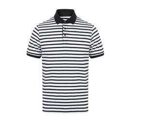 Front Row FR230 - Polo jersey a righe White / Navy
