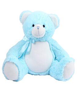 Mumbles MM556 - Peluche orso New Baby con zip Pool Blue