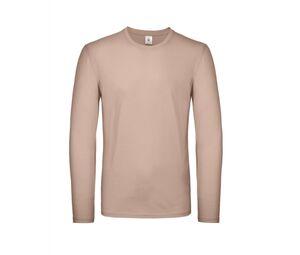 B&C BC05T - T-shirt da uomo a maniche lunghe Millenial Pink