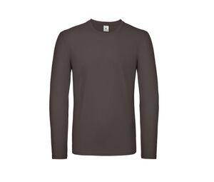 B&C BC05T - T-shirt da uomo a maniche lunghe Bear Brown