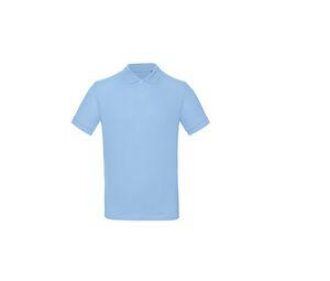 B&C BC400 - Polo da uomo 100% organica Sky Blue