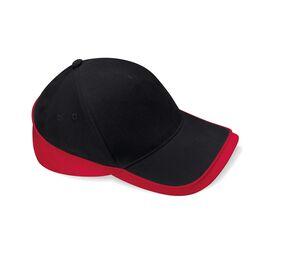 Beechfield BF171 - Cappellino Competition Teamwear Black / Classic Red