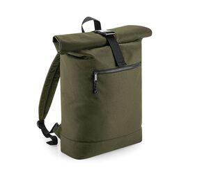 Bag Base BG286 - Zaino con rullo di materiale riciclato Military Green
