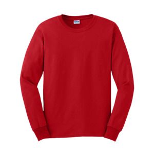 Gildan GN186 - T-shirt da uomo a maniche lunghe Ultra-T Red