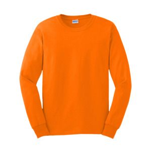 Gildan GN186 - T-shirt da uomo a maniche lunghe Ultra-T Safety Orange