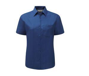 Russell Collection JZ35F - Camicia da donna in popeline Royal