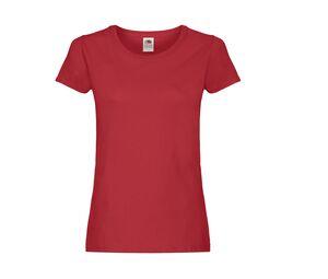 Fruit of the Loom SC1422 - T-shirt girocollo da donna Red