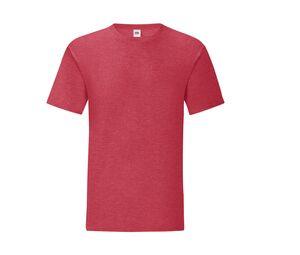 Fruit of the Loom SC150 - T-shirt girocollo Heather Red
