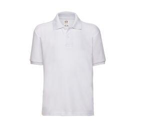 Fruit of the Loom SC3417 - Polo da bambino a maniche lunghe White