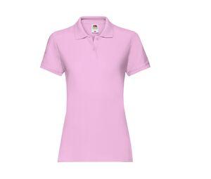 Fruit of the Loom SC386 - Polo da donna in cotone Light Pink
