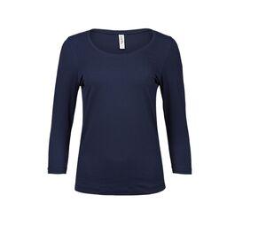 Tee Jays TJ460 - T-shirt da donna a 3/4 maniche Navy