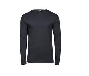 Tee Jays TJ530 - T-shirt da uomo a manica lunga Dark Grey
