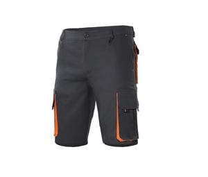 VELILLA V3007 - BERMUDAS MULTIPOCHES BICOLORE Black / Orange