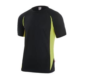 VELILLA V5501 - T-shirt tecnica bicolore Black / Lime
