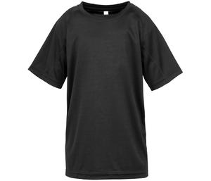Spiro SP287J - T-shirt traspirante AIRCOOL per bambini Black