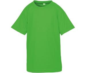 Spiro SP287J - T-shirt traspirante AIRCOOL per bambini Flo Green