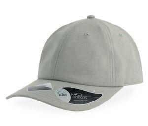 Atlantis AT211 - Cappello a 6 pannelli Visiera media Light Grey