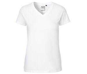 Neutral O81005 - T-shirt da donna con scollo a V White