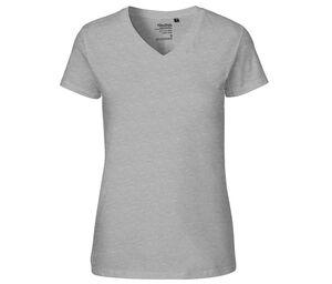 Neutral O81005 - T-shirt da donna con scollo a V Sport Grey
