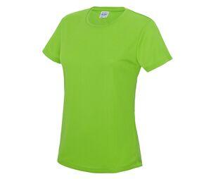 Just Cool JC005 - T-shirt della donna traspirante Neoteric ™ Electric Green