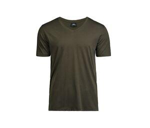 Tee Jays TJ5004 - T-shirt da uomo con scollo a V Dark Olive