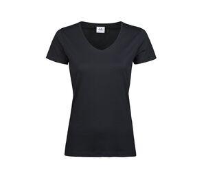 Tee Jays TJ5005 - T-shirt da donna con scollo a V Black