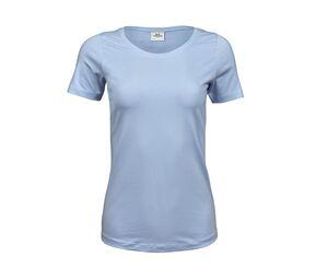 Tee Jays TJ450 - T-shirt per il collo tondo elasticizzato Light Blue