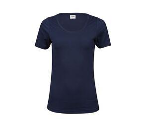 Tee Jays TJ450 - T-shirt per il collo tondo elasticizzato Navy