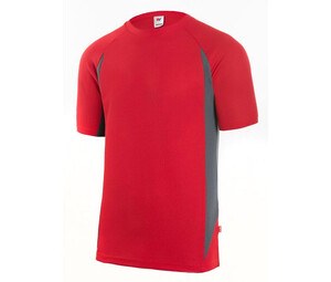 VELILLA V5501 - T-shirt tecnica bicolore Red/Grey