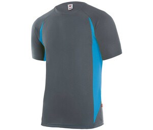 VELILLA V5501 - T-shirt tecnica bicolore Grey/Sky Blue