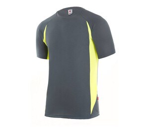 VELILLA V5501 - T-shirt tecnica bicolore Grey/Lime